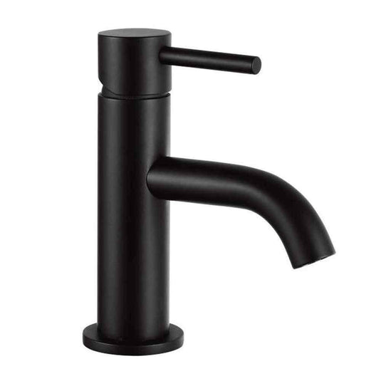 JTP Vos Deck Mounted Mini Basin Mixer Tap - Matt Black - Envy Bathrooms Ltd