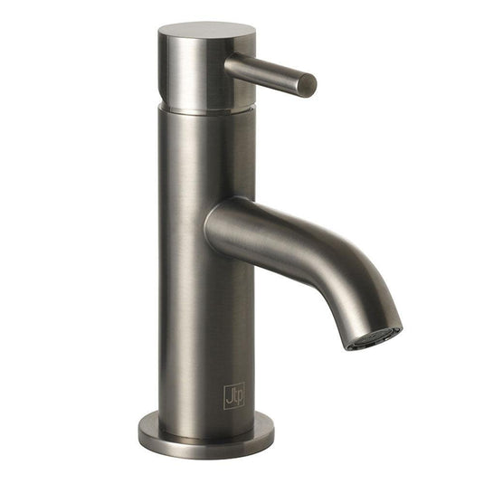 JTP Vos Deck Mounted Single Lever Mini Basin Mixer Tap - Brushed Black - Envy Bathrooms Ltd