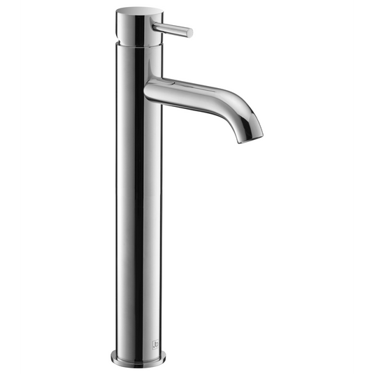 JTP Vos Deck Mounted Single Lever Tall Basin Mixer Tap With Designer Handle Chrome | DH24009CH - Envy Bathrooms Ltd