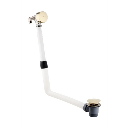 JTP Vos Exofil Bath Filler With Click Clack Waste - Brushed Brass - 23809HACCBBR - Envy Bathrooms Ltd