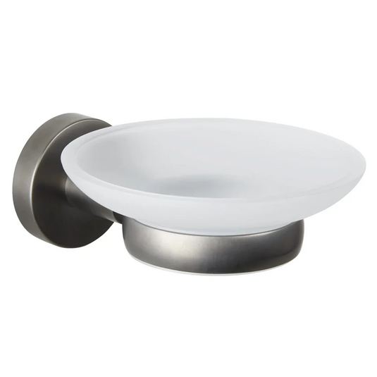 JTP Vos Modern Bathroom Soap Dish - Brushed Black - 27131BBL - Envy Bathrooms Ltd