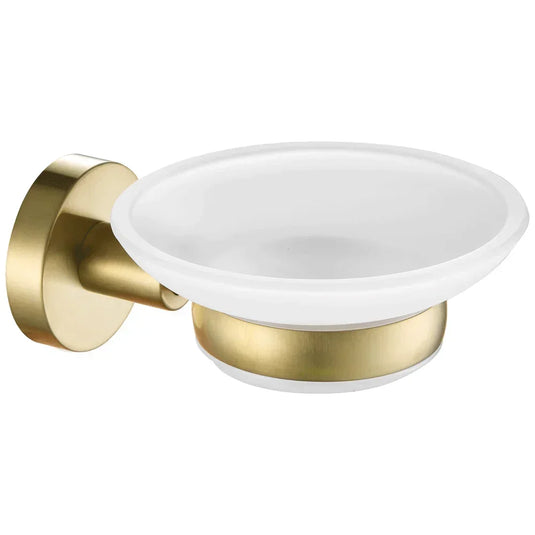 JTP Vos Modern Bathroom Soap Dish - Brushed Brass - Envy Bathrooms Ltd
