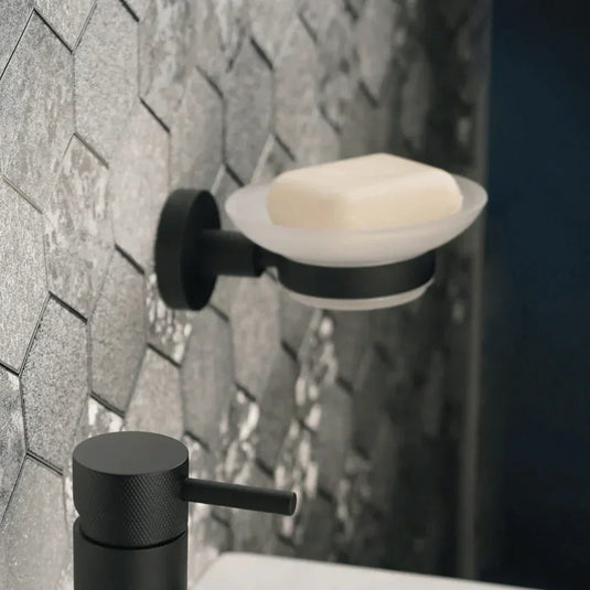 JTP Vos Modern Bathroom Soap Dish - Matt Black - Envy Bathrooms Ltd