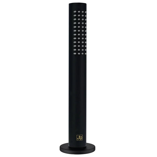 JTP Vos Pull Out Round Shower Handset with Overflow Waste to Drainer - Matt Black - Envy Bathrooms Ltd