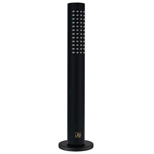 JTP Vos Pull Out Round Shower Handset with Overflow Waste to Drainer - Matt Black - Envy Bathrooms Ltd