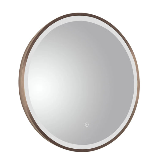 JTP VOS 600mm Illuminated Mirror - Brushed Bronze - 21M60BRZ - Envy Bathrooms Ltd
