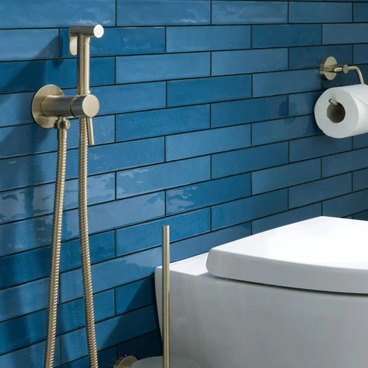 JTP Vos Single Lever Douche Set for Cold and Hot Operation - Brushed Brass - Envy Bathrooms Ltd