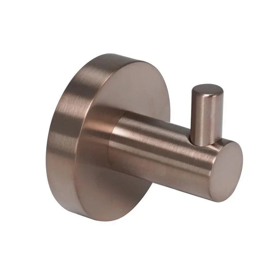 JTP Vos Single Robe Hook - Brushed Bronze - 21161BRZ - Envy Bathrooms Ltd