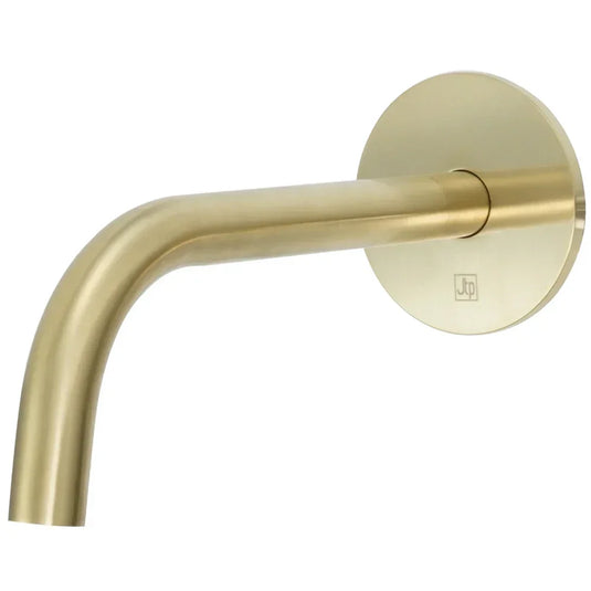 JTP Vos Slim Basin Spout 250mm Long - Brushed Brass - Envy Bathrooms Ltd