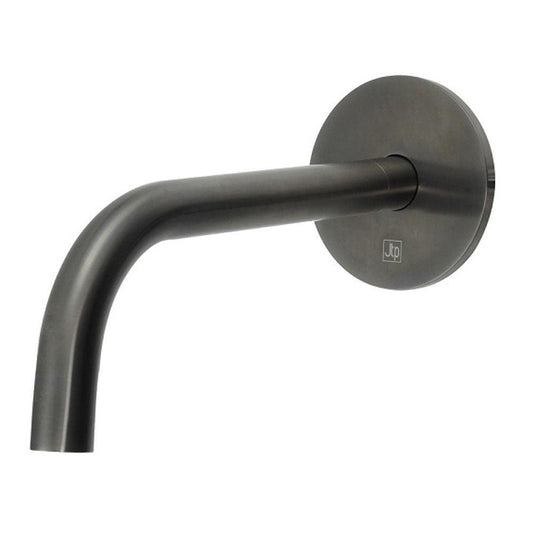 JTP Vos Slim Bath and Basin Spout 250mm Long - Brushed Black - Envy Bathrooms Ltd