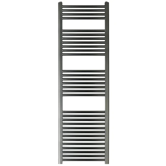 JTP Vos Straight Heated Towel Rail 1600mm H x 500mm W - Brushed Black - Envy Bathrooms Ltd