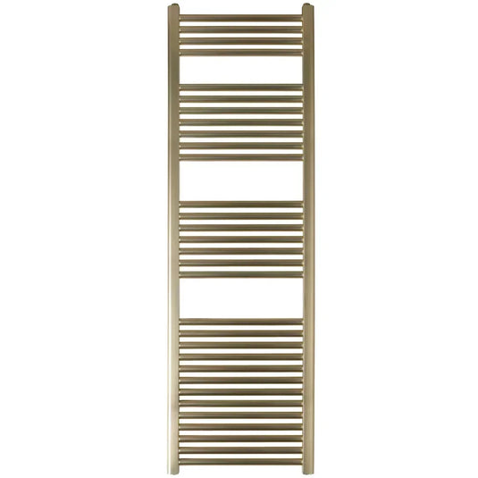 JTP Vos Straight Heated Towel Rail 1600mm H x 500mm W - Brushed Brass - Envy Bathrooms Ltd