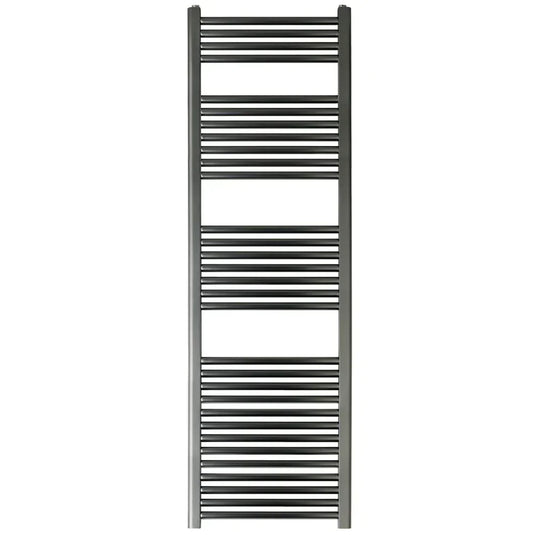 JTP Vos Straight Heated Towel Rail 1600mm H x 500mm W - Brushed Black - Envy Bathrooms Ltd