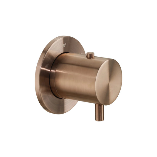 JTP Vos Thermostat For Douche - Brushed Bronze - 21012BRZ - Envy Bathrooms Ltd