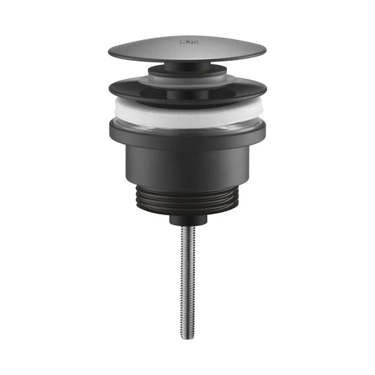 JTP Vos Universal Basin Waste - Matt Black - 28709SUNMB - Envy Bathrooms Ltd