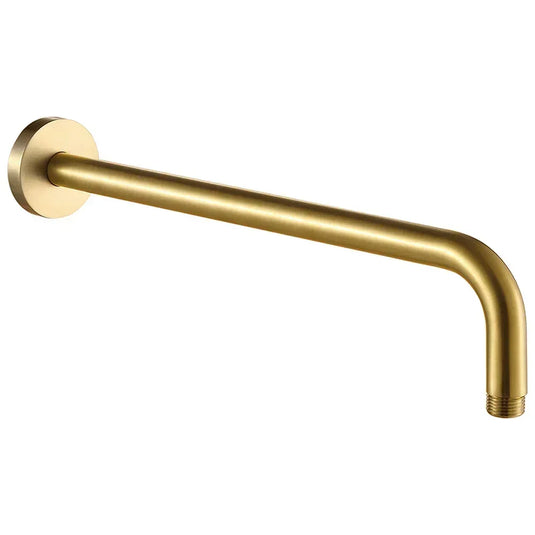 JTP Vos Wall Mounted Shower Arm 400mm - Brushed Brass - Envy Bathrooms Ltd