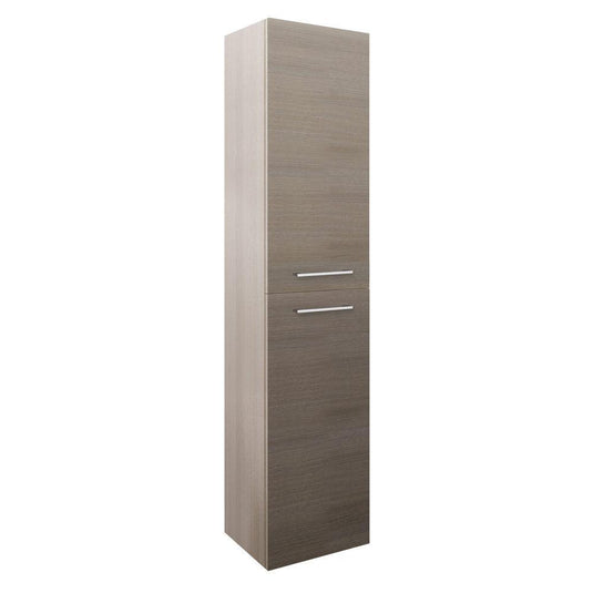 JTP Wall Hung 2-Door Tall Storage Unit 350mm Wide - Grey - Envy Bathrooms Ltd