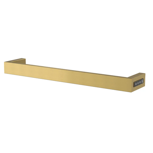 JTP Zen 600mm Electric Towel Rail - Brushed Brass - ZEN600EBBR - Envy Bathrooms Ltd