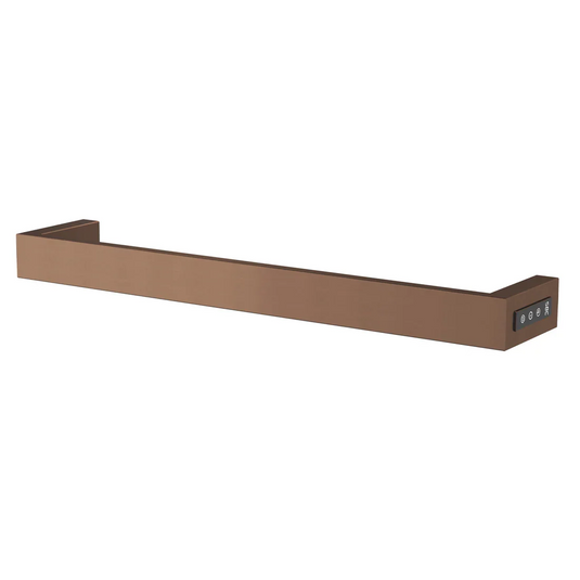 JTP Zen 600mm Electric Towel Rail - Brushed Bronze - ZEN600EBRZ - Envy Bathrooms Ltd