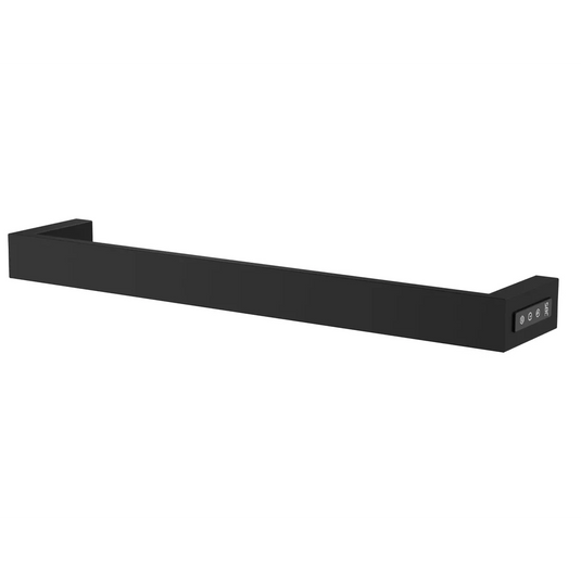 JTP Zen 600mm Electric Towel Rail - Matt Black - ZEN600EMB - Envy Bathrooms Ltd