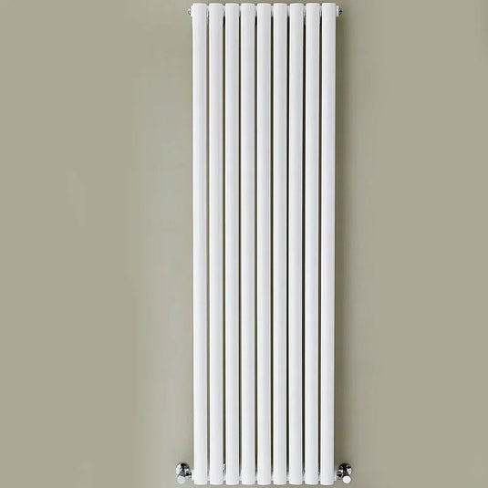 Kartell Aspen Single Designer Vertical Radiator 1800mm H x 550mm W - White - Envy Bathrooms Ltd