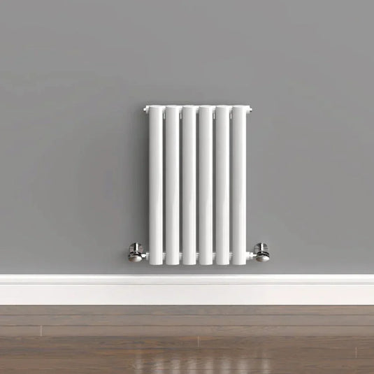 Kartell Aspen Single Designer Vertical Radiator 600mm H x 380mm W - White - Envy Bathrooms Ltd