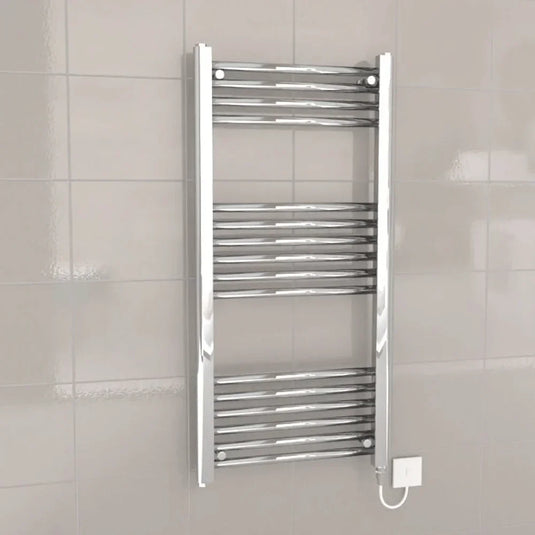 Kartell K-Rad Electric Straight Heated Towel Rail 1000mm H x 500mm W - Chrome - Envy Bathrooms Ltd