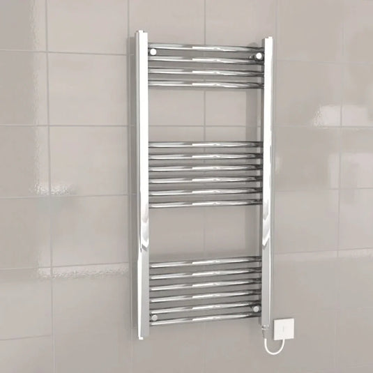 Kartell K-Rad Electric Straight Heated Towel Rail 1000mm H x 500mm W - Chrome - Envy Bathrooms Ltd