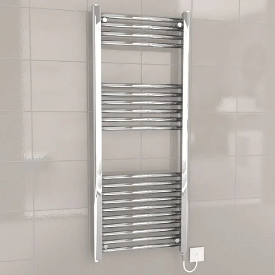 Kartell K-Rad Electric Straight Heated Towel Rail 1200mm H x 500mm W - Chrome - Envy Bathrooms Ltd