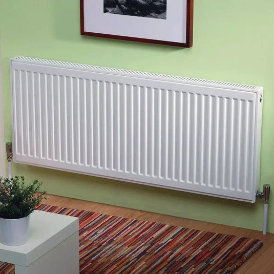 Kartell K-Rad Kompact Type 21 Double Panel Plus Compact Radiator 400mm H x 2200mm W - White - Envy Bathrooms Ltd