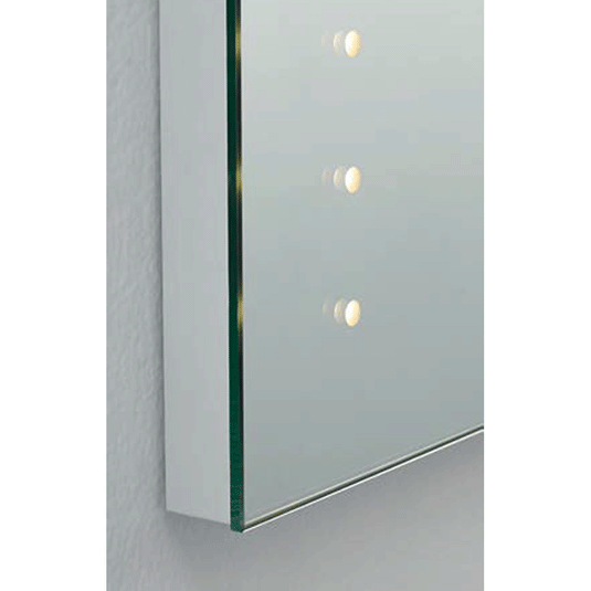 Kartell Lechlade Rectangular LED Bathroom Mirror 700mm H x 500mm W - Illuminated - Chrome - Envy Bathrooms Ltd