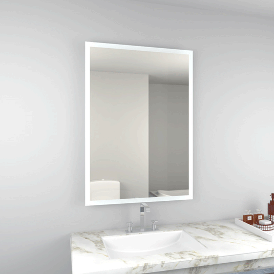 Kartell Manton LED Bathroom Mirror 700mm H x 500mm W - Chrome - Envy Bathrooms Ltd