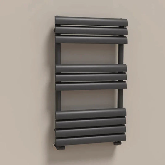 Kartell Venetian Designer Heated Towel Rail 850mm H x 500mm W - Matt Anthracite - Envy Bathrooms Ltd