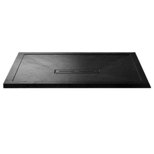 Kudos Connect 2 1000 x 800mm Slate Rectangle Shower Tray with waste - Grey - Envy Bathrooms Ltd