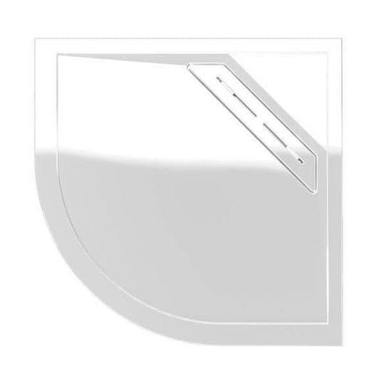 Kudos Connect 2 900 x 900mm Quadrant Slimline Shower Tray with waste - White - Envy Bathrooms Ltd