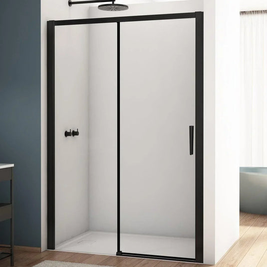 Kudos Divera 1000mm Sliding Door - Matt Black - K22S2B1000607-0001 - Envy Bathrooms Ltd