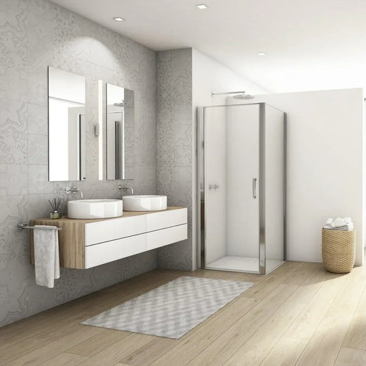 Kudos Divera 800mm Pivot Door - Chrome - K22T10805007-0001 - Envy Bathrooms Ltd