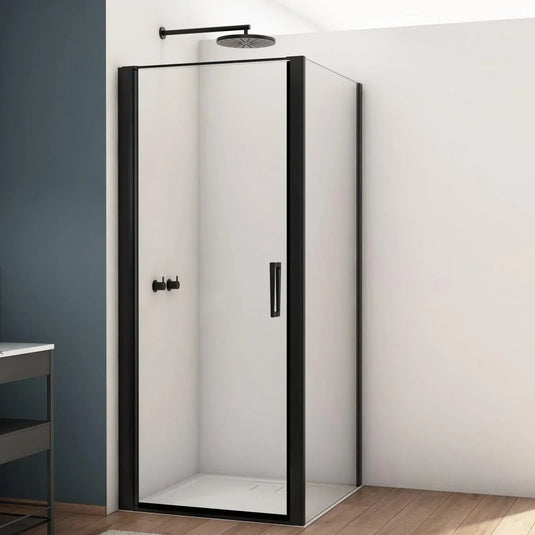Kudos Divera 900mm Pivot Door - Matt Black - K22T10900607-0001 - Envy Bathrooms Ltd