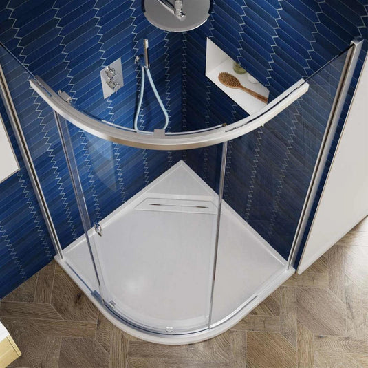 Kudos Pinnacle 8 1000 x 1000mm Quadrant Shower Enclosure - Chrome - Envy Bathrooms Ltd