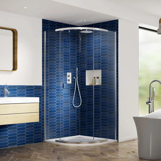 Kudos Pinnacle 8 1000 x 1000mm Quadrant Shower Enclosure - Chrome - Envy Bathrooms Ltd