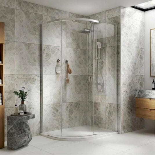 Kudos Pinnacle 8 1200 x 800mm Offset Quadrant Shower Enclosure - Chrome - Envy Bathrooms Ltd