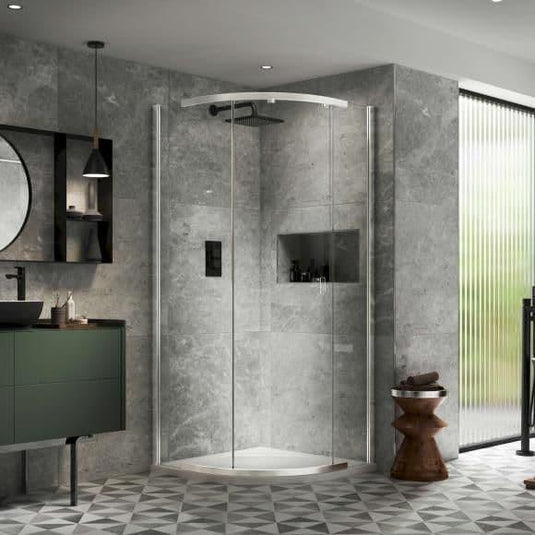 Kudos Pinnacle 8 900 x 900mm Quadrant Shower Enclosure - Chrome - Envy Bathrooms Ltd