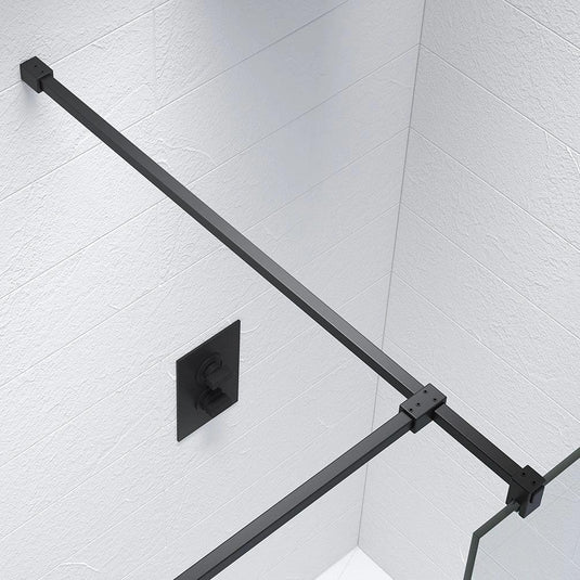 Kudos Ultimate 2 1000m Front Fixing Kit - Matt Black - 10WPFPFKMBK - Envy Bathrooms Ltd