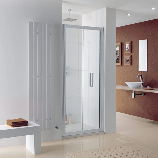 Lakes Bergen 900mm Bi-Fold Door - Silver - 8HB090S - Envy Bathrooms Ltd