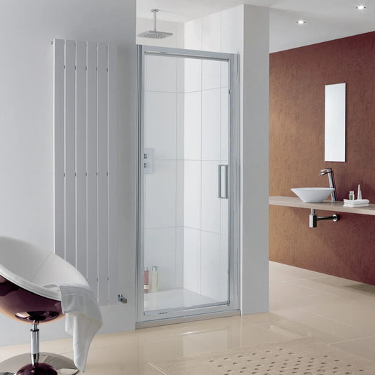 Lakes Narva 800mm Pivot Door - Silver - 8HP080S - Envy Bathrooms Ltd