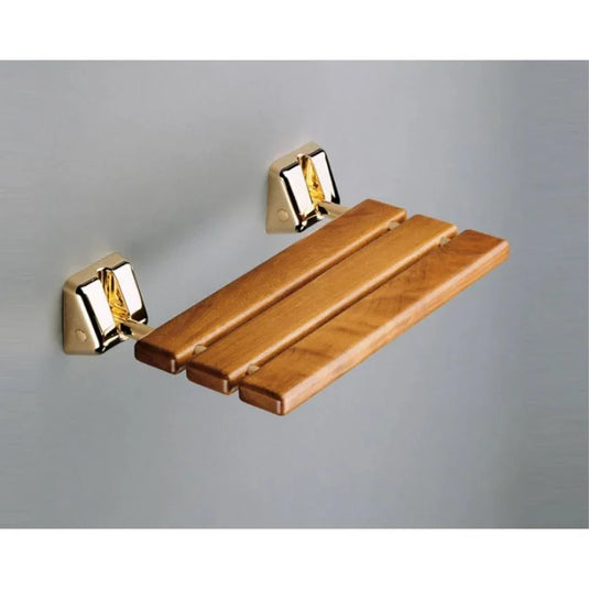 Lakes Series 200 RD Shower Seat - Gold - 002RD03PM - Envy Bathrooms Ltd
