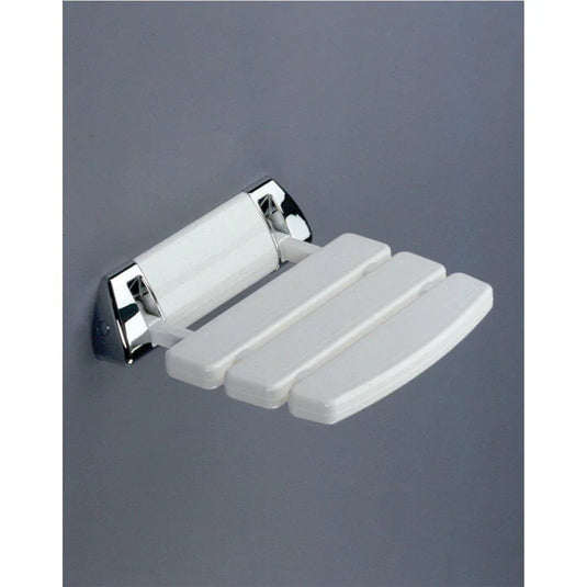 Lakes Series 200 SD Shower Seat - White/Chrome - 0020SD69PM - Envy Bathrooms Ltd