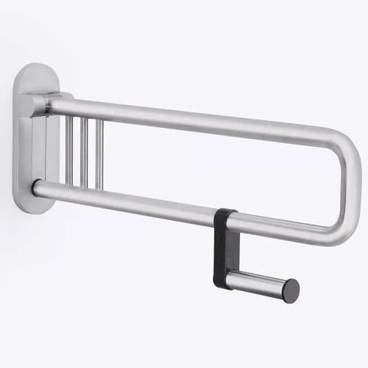 Lakes Series 400 Folding Handle with Paper Holder - 750mm - Chrome - 4246SG05PM - Envy Bathrooms Ltd