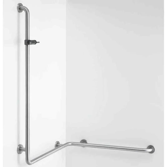 Lakes Series 400 Wall Handrail - 1200 x 560 x 775mm - Chrome - 4064SG05PM - Envy Bathrooms Ltd