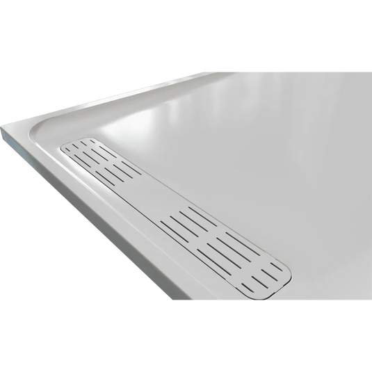 Lakes Shower Tray Waste Cover – Suitable for Linear Shower Tray - 900mm - White - TLW9W - Envy Bathrooms Ltd